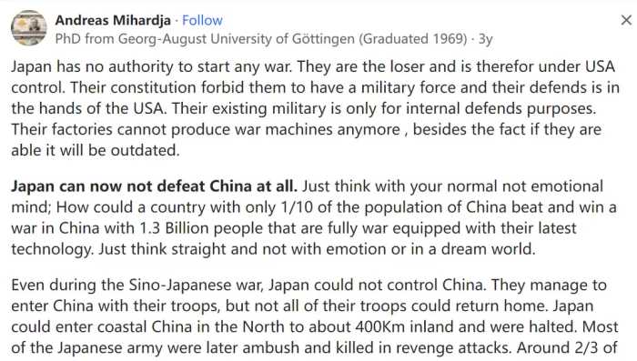 西方网友提问：现在的日本还能打败中国吗？世界各地网友这样回答